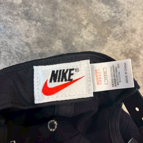 90's NIKE dead stock Swoosh LOGO　BLACK N-174