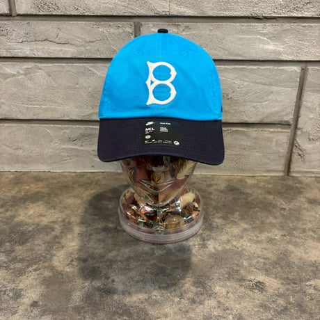 USA買付　 Brooklyn Dodgers Nike Neon 90s Club Adjustable Hat - SKYBlue/Navy N-182