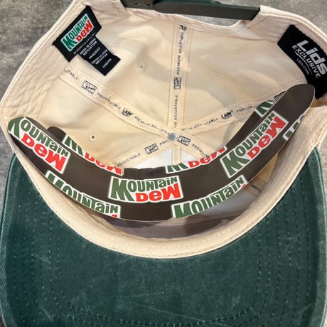 USA買付 Mountain Dew Retro Golfer Snapback Hat - Cream　US-52