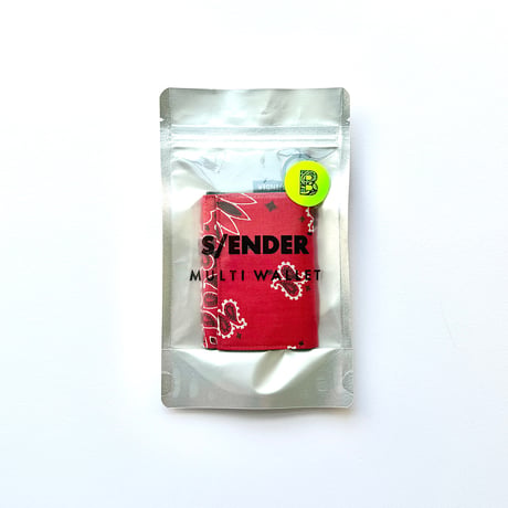 【7月中旬再入荷予定】S/ENDER - -"BANDANA" MULTI WALLET  <CRED> SE-13