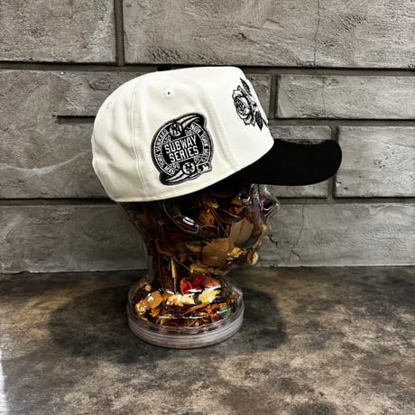 USA買付  New York Yankees Rose Embroidery Subway Series  – Ivory/Black　NEWERA -77