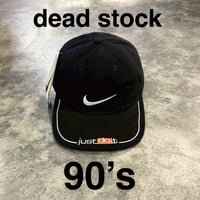 90's NIKE dead stock Swoosh LOGO　BLACK N-174