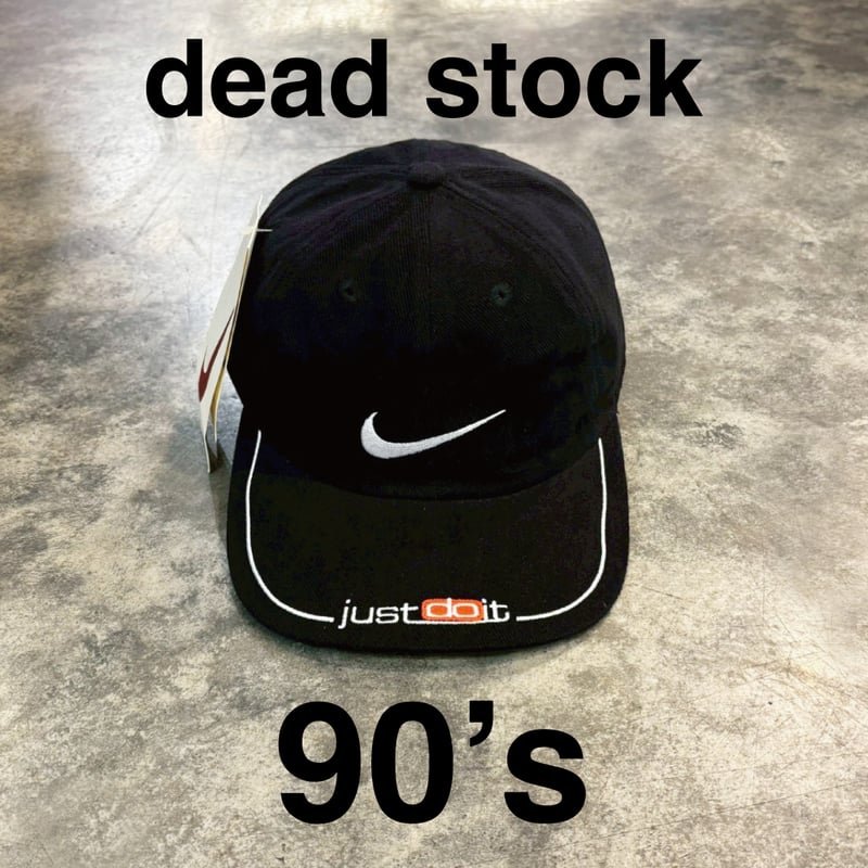 90s nike キャップ デッドストック nos アメリカ製 usa NIKE - デッドストック 90s NIKE ナイキ ヴィンテージスナップ