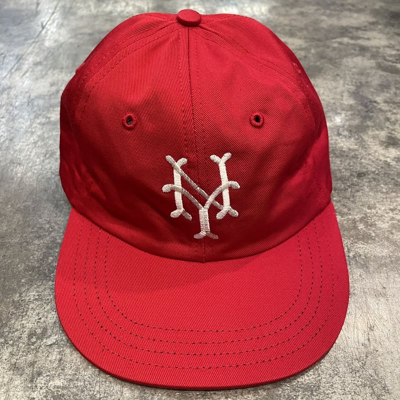 クーパーズタウン NYCC1947_WASHED CAP (RED) USED加工 C-26
