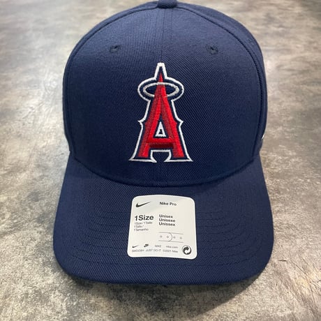 USA限定  NIKE×  Los Angeles Angels日本未発売モデルNAVY DEEP カーブバイザーNIKE PRO N-77