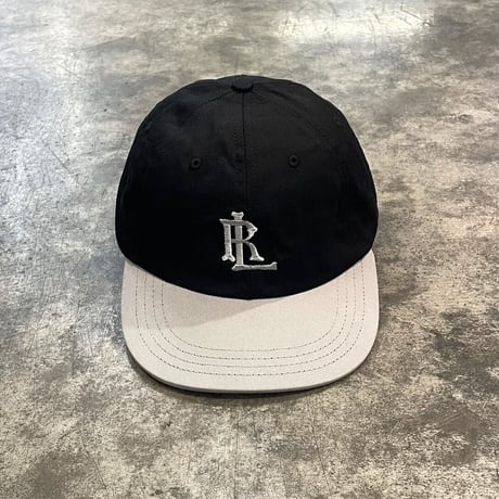 別注クーパーズタウンLRS21_ LIGHTGRAY刺繍WASHED CAP TWO-TONE(BLACK/LIGHTGRAY) USED加工 C-20