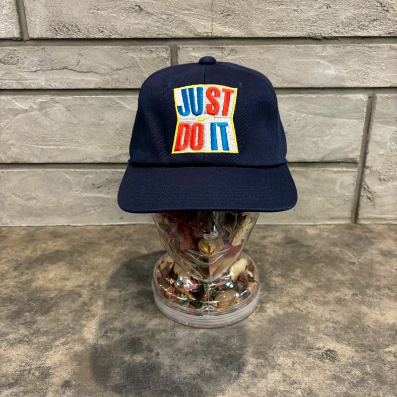 90's NIKE dead stock JUST DO IT LOGO NAVY N-17