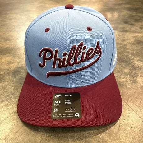 NIKE Philadelphia Phillies Light Blue/Burgundy  Cooperstown Collection Snapback DEEP  カーブバイザー N-129