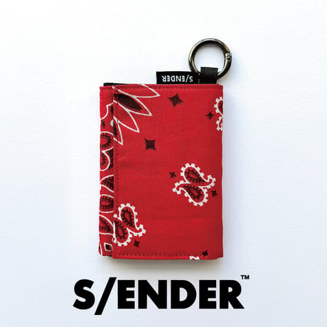 【7月中旬再入荷予定】S/ENDER - -"BANDANA" MULTI WALLET  <CRED> SE-13