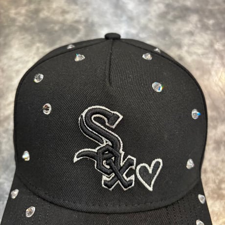 USA買付 NEW ERA Chicago White Sox Crystal Heart Edition Black  9FORTY A-Frame  NEWERA-66