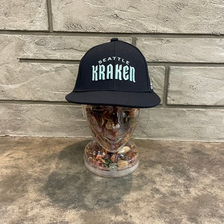 USA買付　Seattle Kraken adidas Team Snapback Hat - Deep Sea Blue　US-06