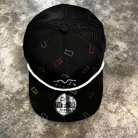 USA買付  NEW YORK YANKEES GUMMY GOLFER TRUCKER CAP BLACK　NEWERA -91