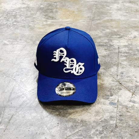 USA買付  NFL NEW YORK GIANTS OLD ENGLISH NY 9FORTY A-FRAME ROYAL BLUE　NEWERA -90