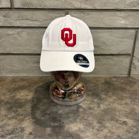 USA買付　Oklahoma Sooners Top of the World Staple Adjustable Hat - White　US-22