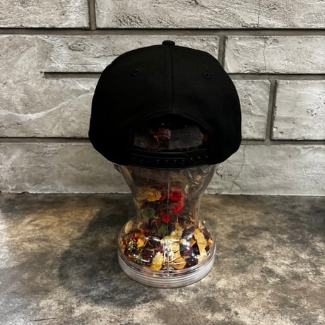 USA買付   New York Mets Black Rose Embroidery 9FORTY A-Frame Adjustable Cap Black/Grey　NEWERA -82