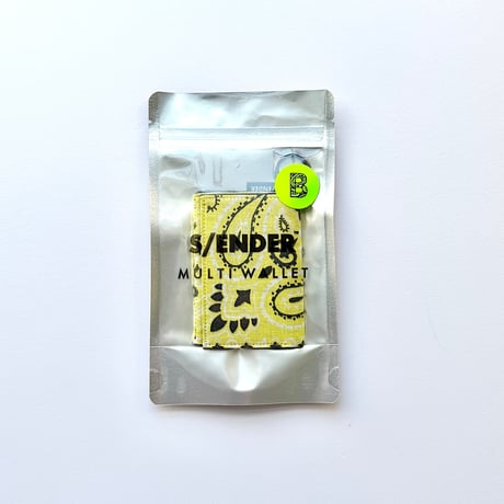 【7月中旬再入荷予定】S/ENDER - -"BANDANA" MULTI WALLET  <YELLOW> SE-14