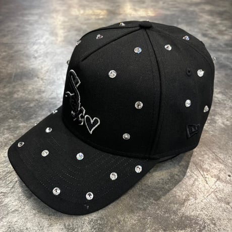 USA買付 NEW ERA Chicago White Sox Crystal Heart Edition Black  9FORTY A-Frame  NEWERA-66