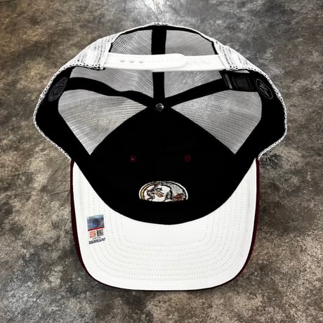 USA買付’47 FLORIDA STATE SEMINOLES TRUCKER MESH CAP GARNET × WHITE　US-73