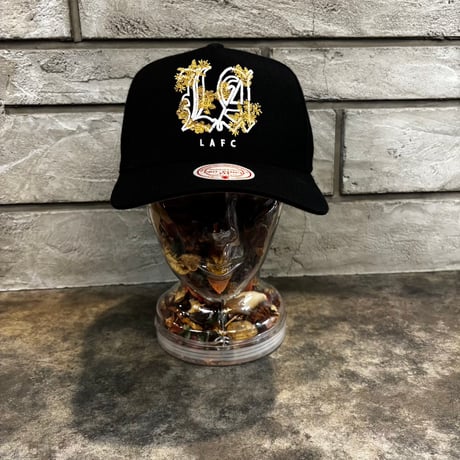 USA買付  LAFC Mitchell & Ness Playmaker Pro Pinch Snapback Hat - Black    M-30