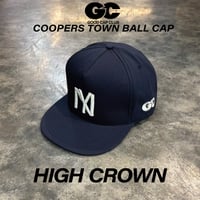 別注 クーパーズタウン HIGH CROWN×GOOD CAP CLUB NY_ CAP (NAVY) C-112