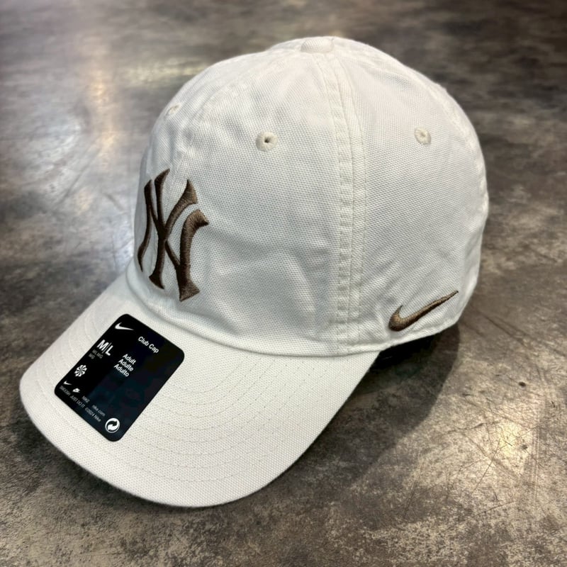 USA買付 NIKE×NEWYORK YANKEES Club CAP WHITE×ligh