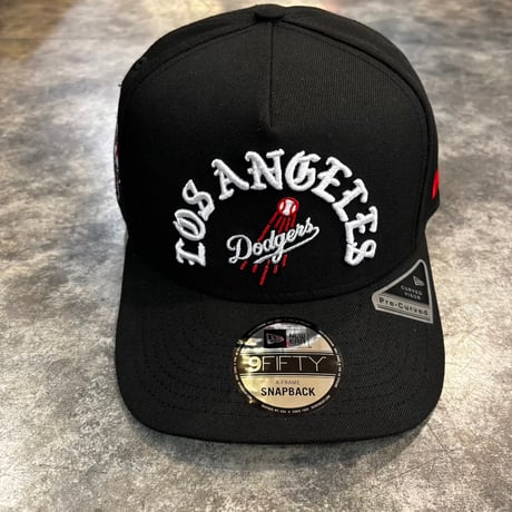 USA買付 New Era Los Angeles Dodgers Skull Black Prime Edition 9FIFTY A-Frame Snapback Hat　NEWERA-63