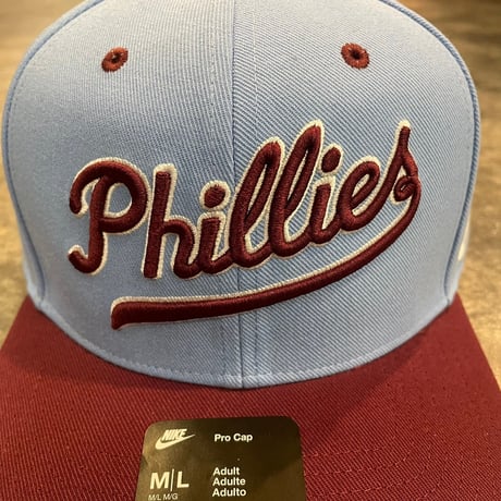 NIKE Philadelphia Phillies Light Blue/Burgundy  Cooperstown Collection Snapback DEEP  カーブバイザー N-129