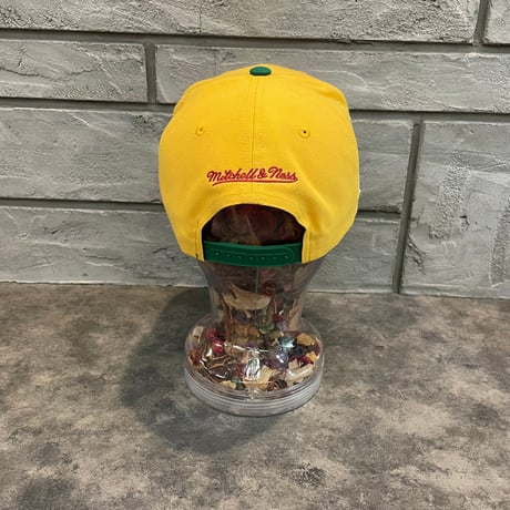 日本未発売モデル  Mitchell &Ness Los AngelesDodgers カーブバイザー YELLOW  M-11