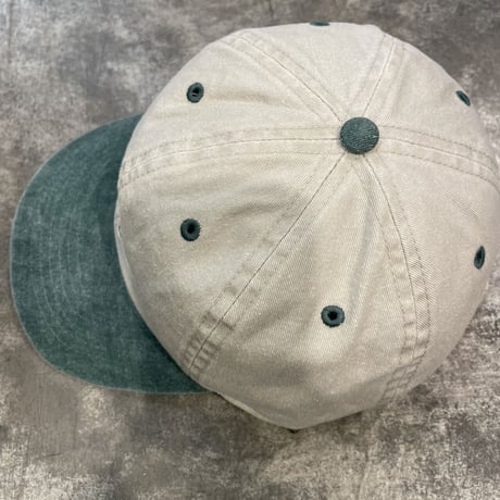 GLORYBaseball Low Cap -pigment dyed two tone-   sand/green