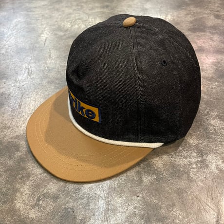 HOMERUN 5PANEL strike cap BLACKDENIMU/BEIGE