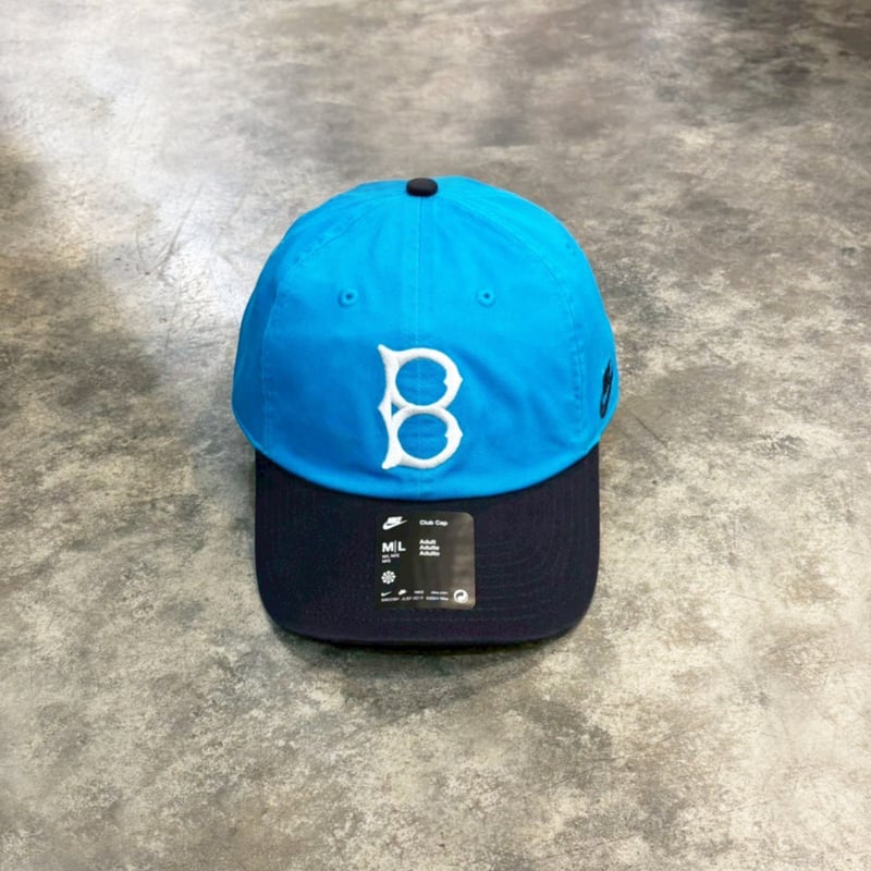 OLD NIKE 90s キャップ DODGERS USA買付 Brooklyn Dodgers Nike Neon 90s Club Adju