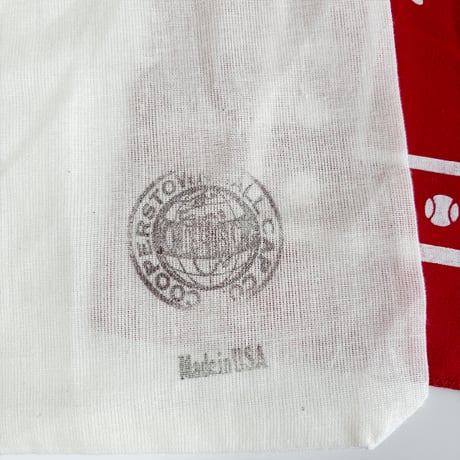 COOPERSTOWN BALL CAP MADE IN USA BASEBALL BANDANA - RED　B-04