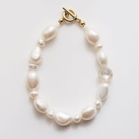 baroque pearls bracelet col.white