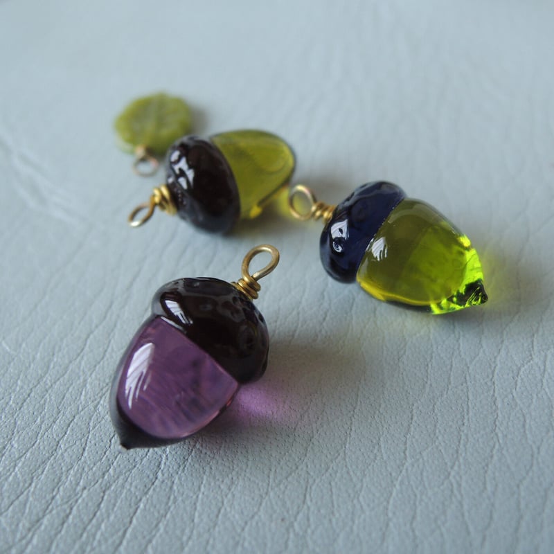 どんぐりチャーム＊1個 | little lamps -Glass Bead Shoppe-