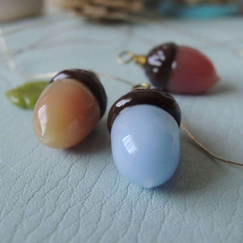 どんぐりチャーム＊1個 | little lamps -Glass Bead Shoppe-