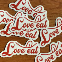 Love eat ステッカー
