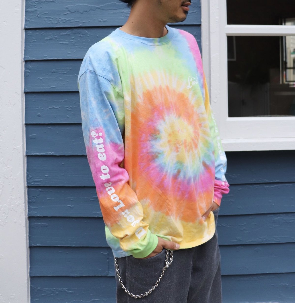 Love eat TieDye L/S tee | Love eat TIEDYE TEE