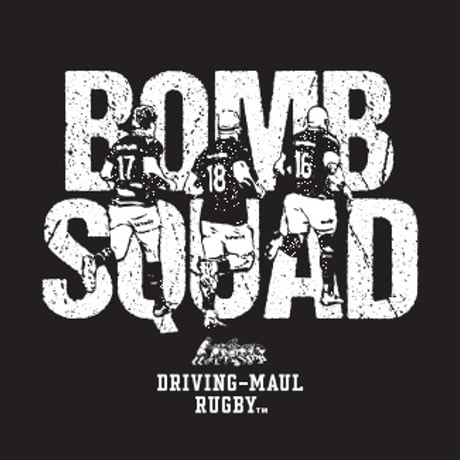 DRIVING-MAUL RUGBY™ BOMB SQUAD TEE_BLACK