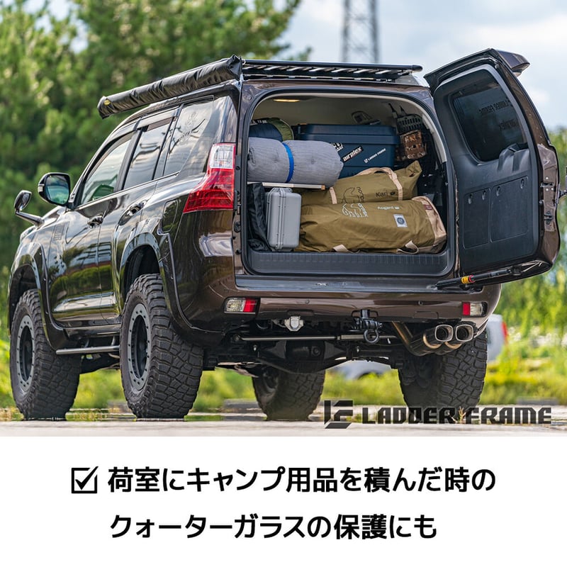 150プラド前期．中期車専用☆アシストミラーホールカバー☆202ブラック 