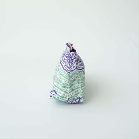 POUCH_マチ付きポーチ　-LITTLE OCEAN- (EMERALD GREEN)