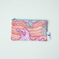 POUCH_フラットポーチ　 -LITTLE OCEAN- (RED)