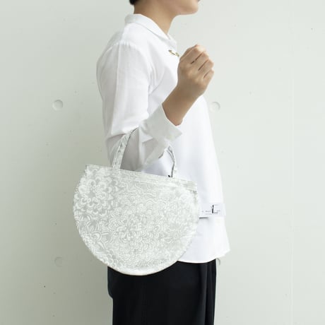 BAG_ミニRトート -BOTANICAL -(WHITE)