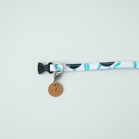 PETS_首輪SS　-BUBBLE FLOWER- (LIGHT BLUE)
