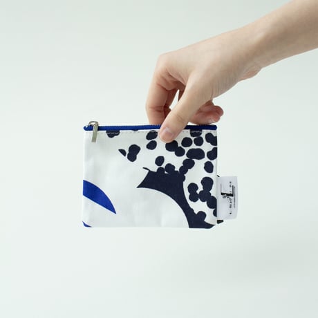 POUCH_ミニフラットポーチ　-SOUFFLE- (BLUE)