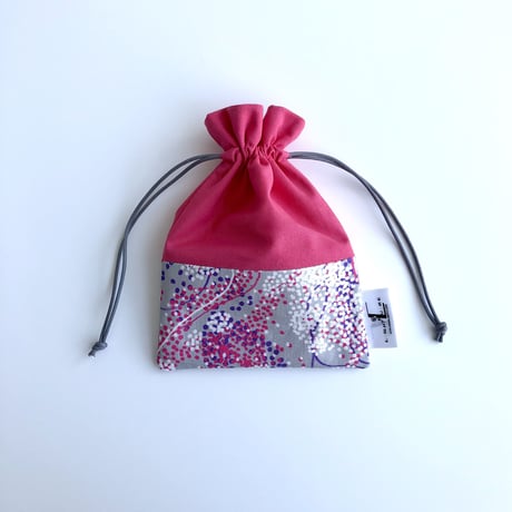 POUCH_巾着-NOCTURNE- (GRAY)
