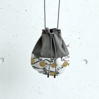巾着ショルダーバッグ-BUBBLE FLOWOR -(GOLD)