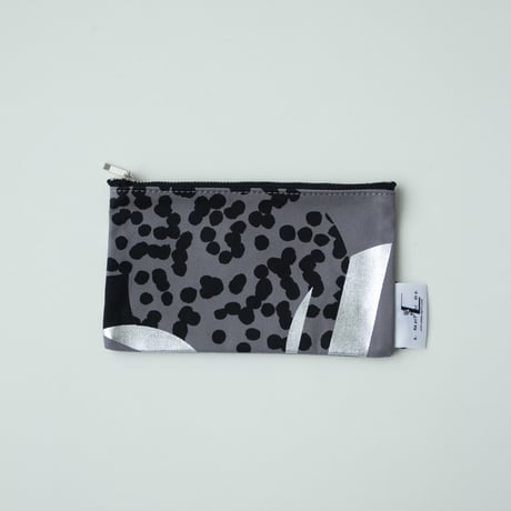 POUCH_フラットポーチ　-SOUFFLE-(SILVER)