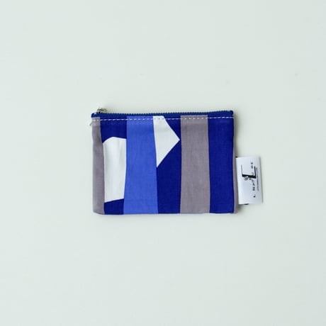 POUCH_ミニフラットポーチ　 -DEEP BREATH- (BLUE)