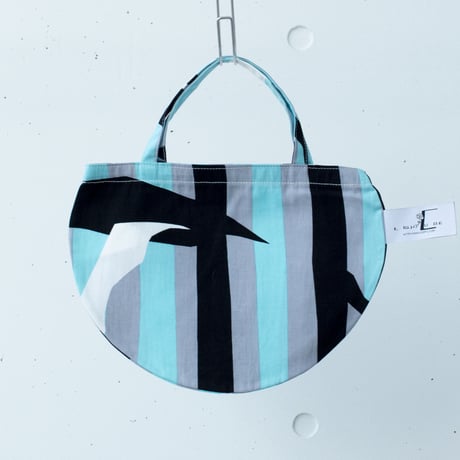 BAG_ミニRトート　-DEEP BREATH- (AQUA BLUE)