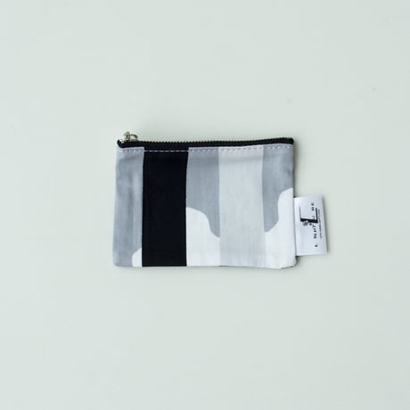 POUCH_ミニフラットポーチ　-DEEP BREATH- (GRAY)